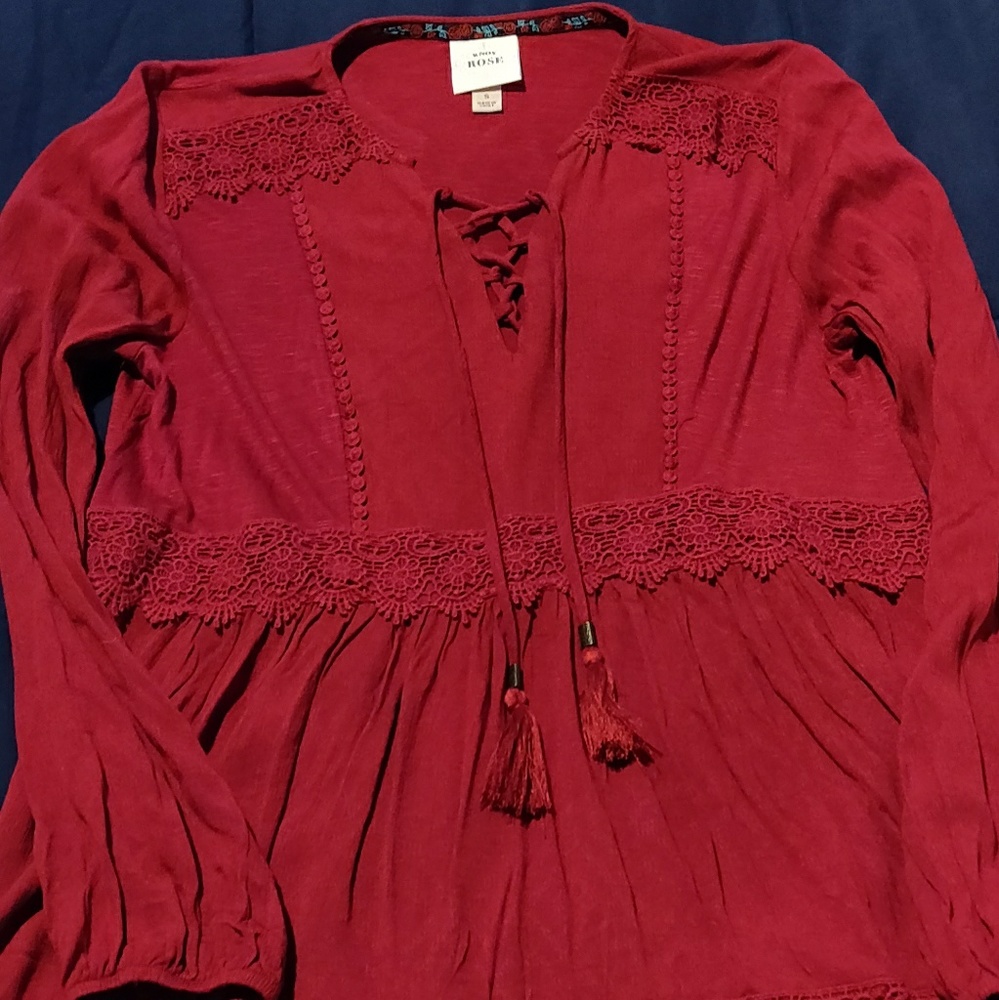 Ladies red top